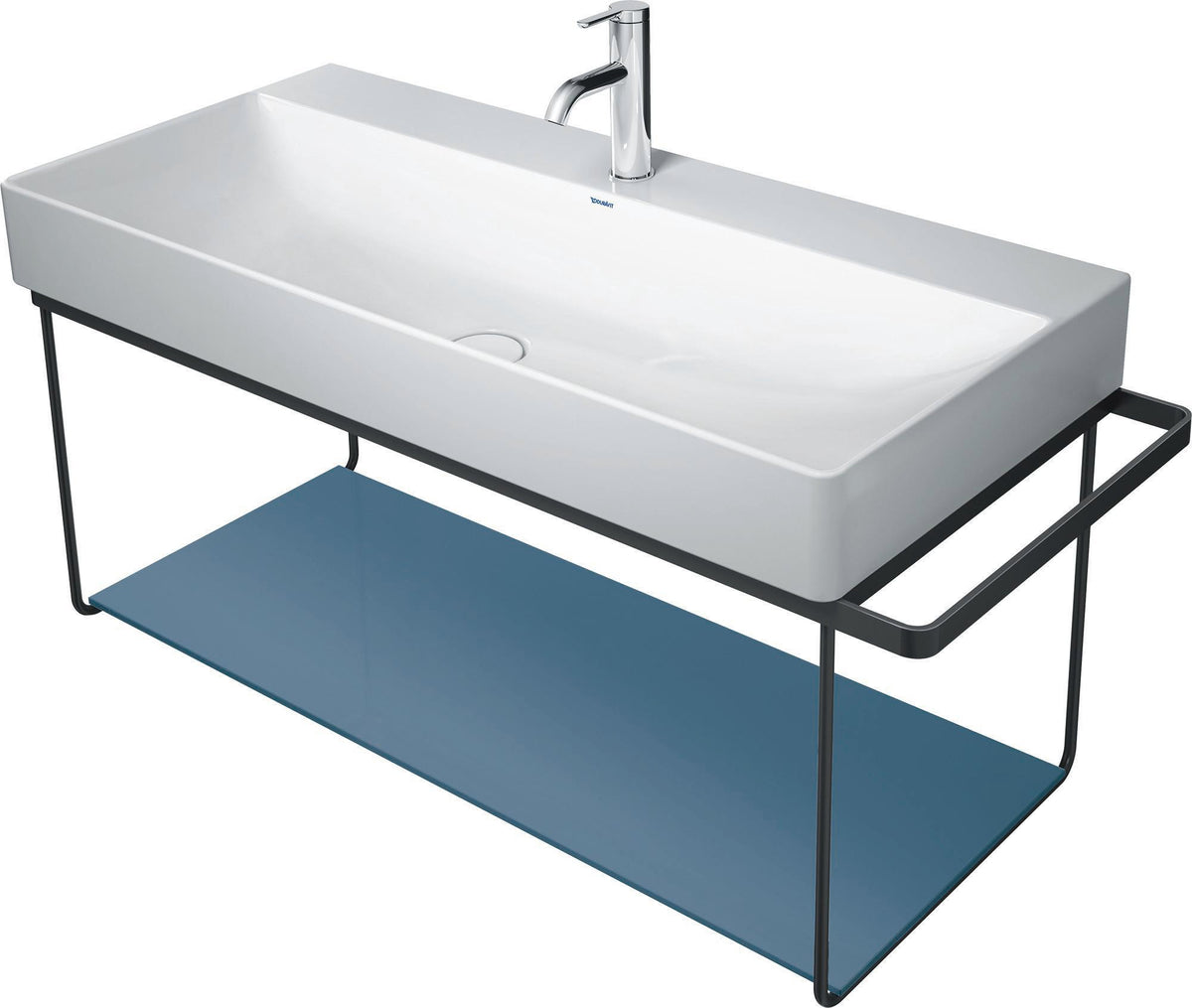 Duravit DuraSquare Glaseinleger Jade – Sicherheitsglas 380 x 970 mm für Metallkonsolen