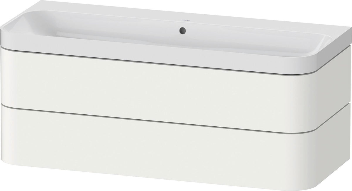 Duravit Happy D.2 Waschtischset 1175 mm wandhängend mit Tip-on Technik und Soft-Close