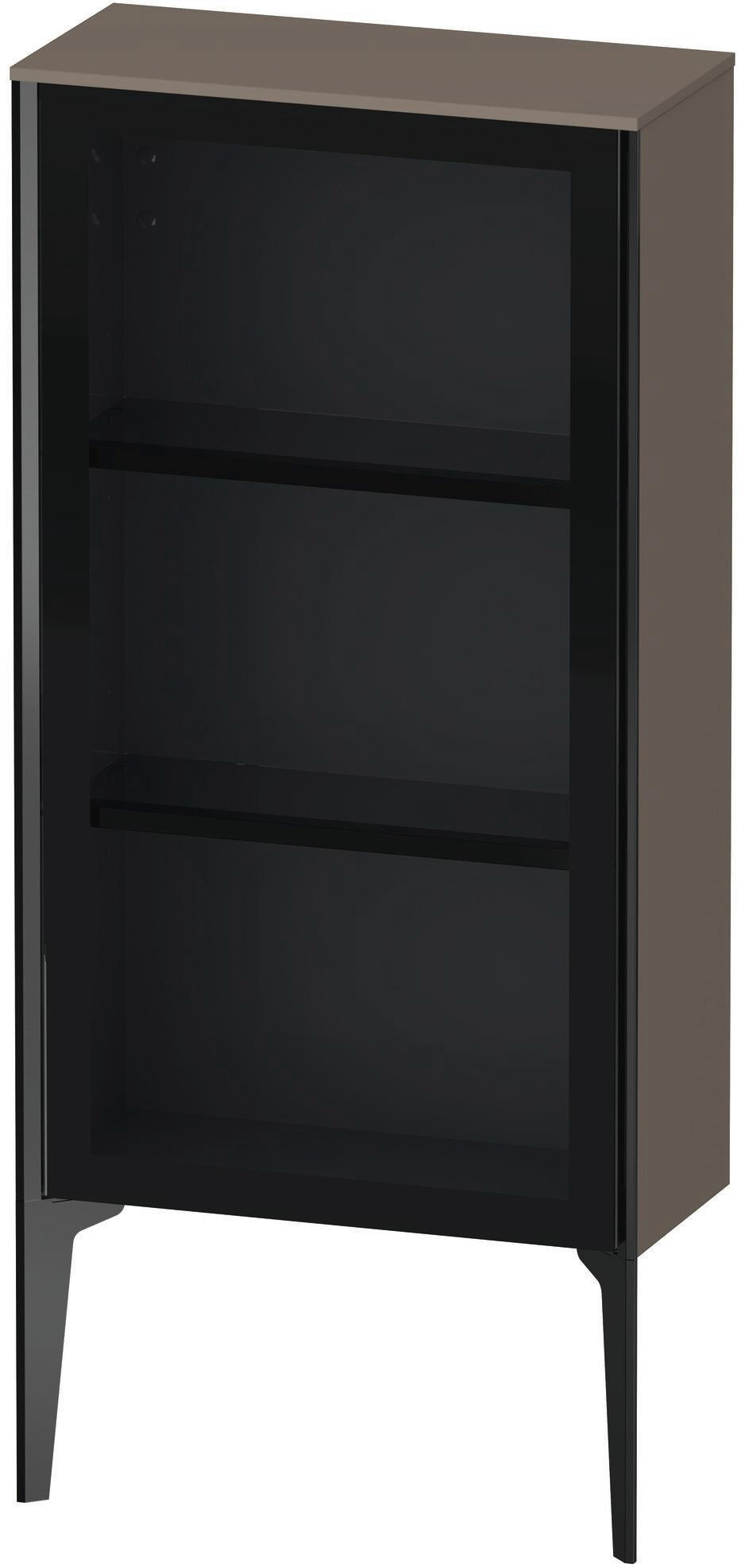Duravit XViu Halbhochschrank 890x500x240 mm, Glastür dolomiti grey hochglanz, rechts