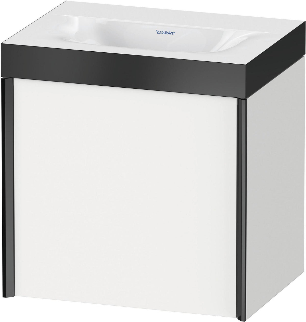 DURAVIT XViu c-bonded Waschtischset wandhängend 450 mm weiß mit Siphon und 1 Tür
