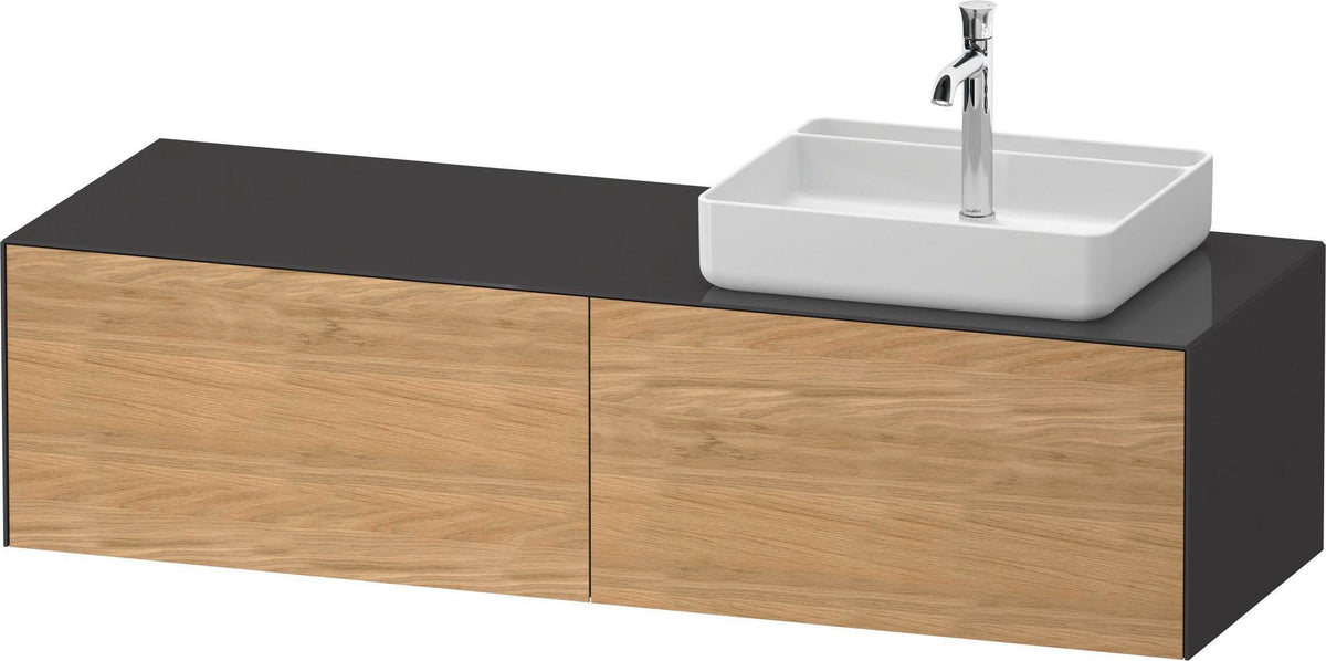 DURAVIT White Tulip Konsolen-Waschtischunterbau 1600 mm, 2 Auszüge, Weiß Seidenmatt, von Philippe Starck