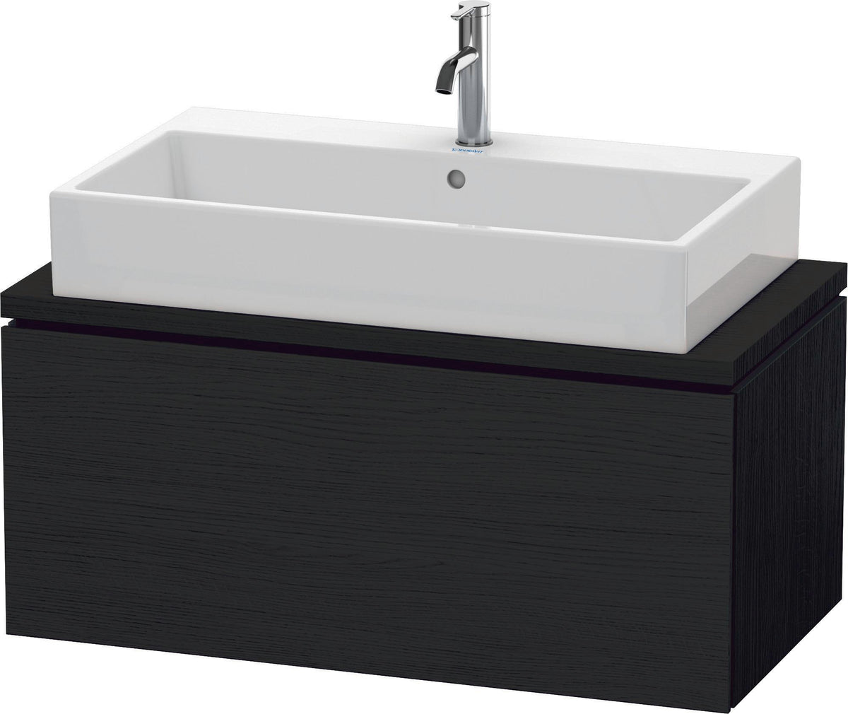 DURAVIT L-Cube Konsolenwaschtischunterbau 920 mm betongrau matt mit 1 Auszug und Tip-on-Technik
