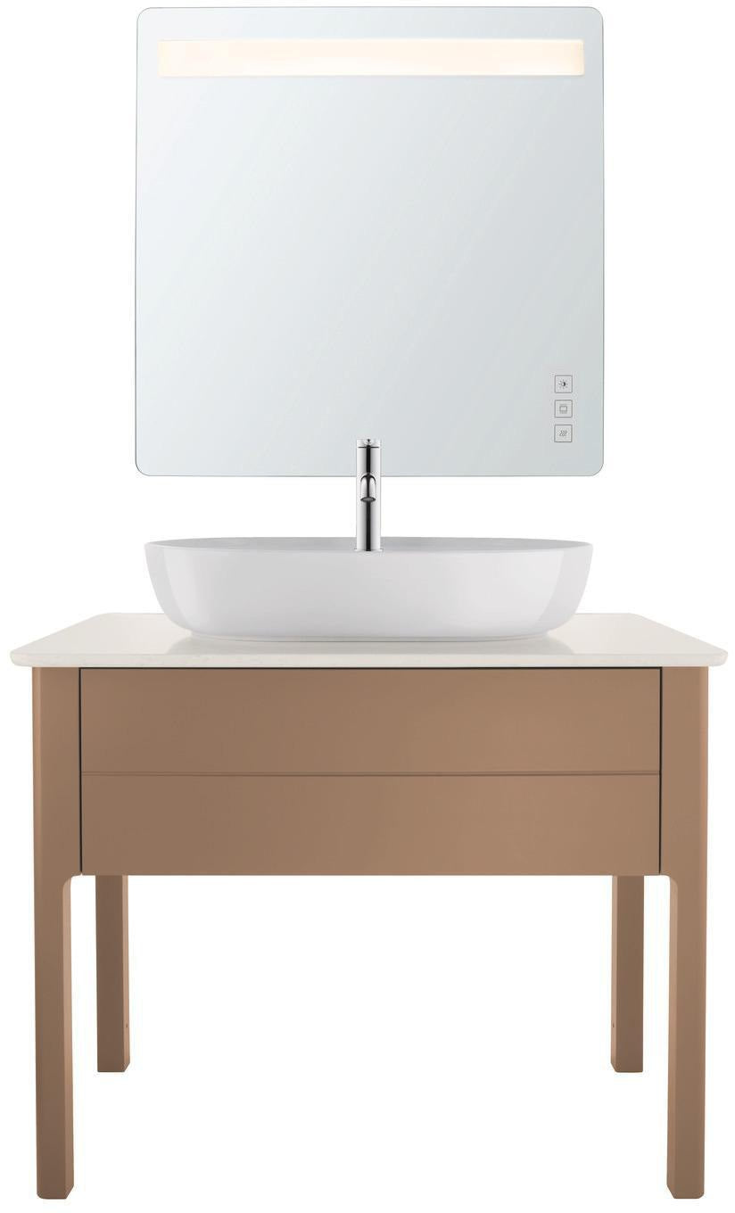 Duravit Luv Aufsatzbecken 700 mm, geschliffen, mit Hahnloch, ohne Überlauf, weiß, WonderGliss