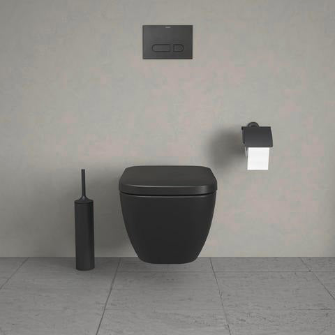 DURAVIT WC-Sitz Happy D.2 Anthrazit matt mit Absenkautomatik und Edelstahl-Scharnieren