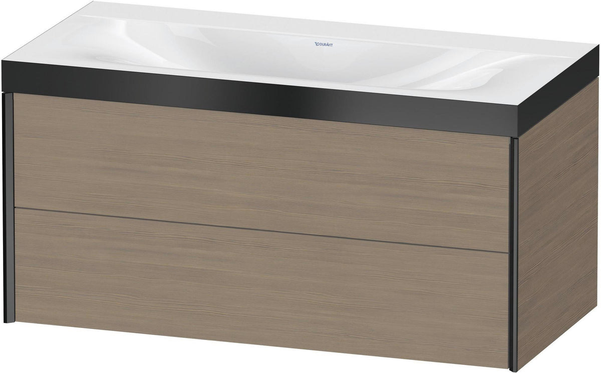 Duravit XViu c-bonded Waschtischunterschrank 1000 mm Eiche mit 2 Schubkästen