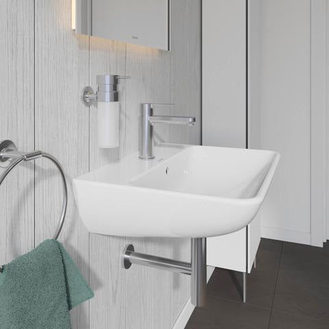 DURAVIT Waschtisch ME by Starck 550 mm Weiß Seidenmatt mit Überlauf und Hahnloch