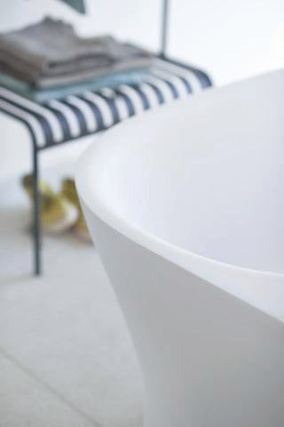 DURAVIT Cape Cod Badewanne 1900x900 mm Vorwand, Mineralguss Weiß Matt, inkl. Fußgestell & Verkleidung