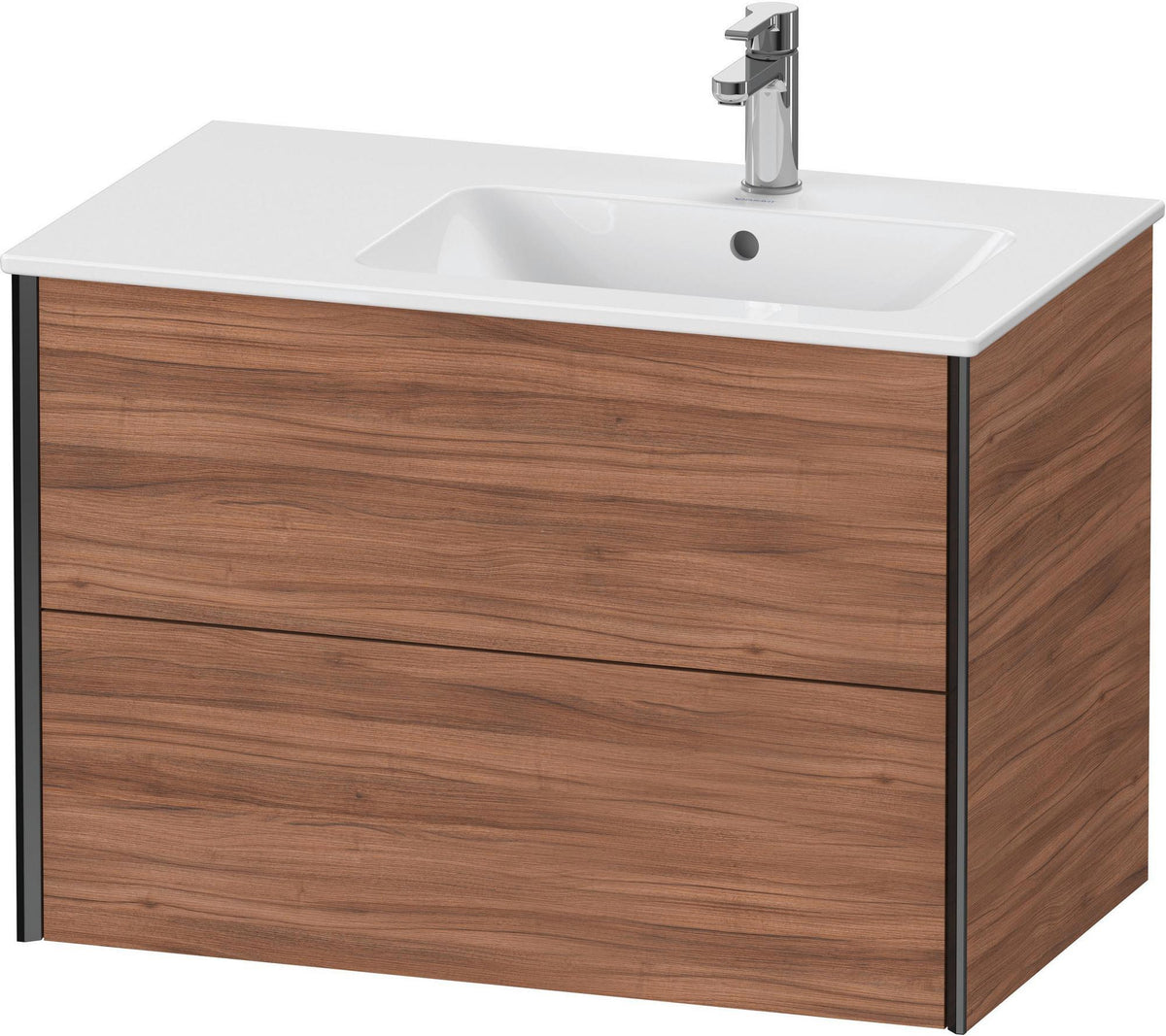 DURAVIT XViu Waschtischunterbau wandhängend 810 mm, 2 Schubkästen, weiß matt