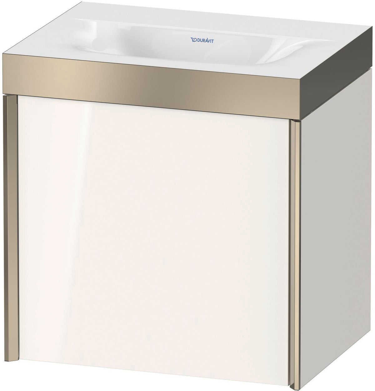DURAVIT XViu c-bonded Waschtischunterbauset 460x450x330mm champagner matt/weiß matt