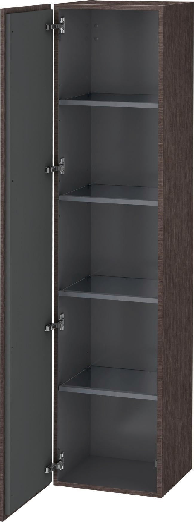 Duravit L-Cube Hochschrank 400 mm, 1 Tür links, mediterrane eiche, wandhängend, Soft-Close