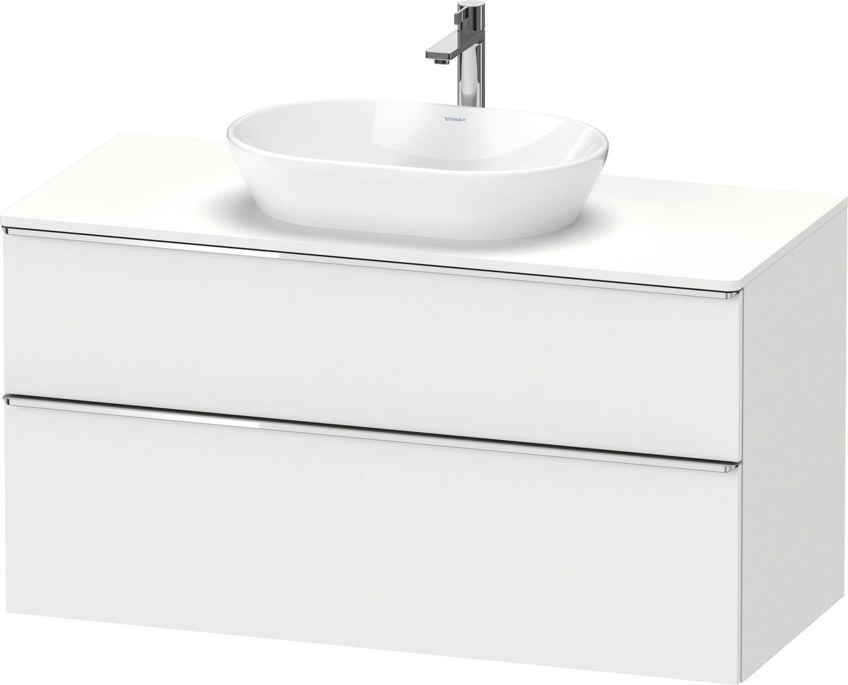 DURAVIT D-Neo Konsolenwaschtischunterbau 1200 mm Eiche Schwarz Matt mit Bronze Griff