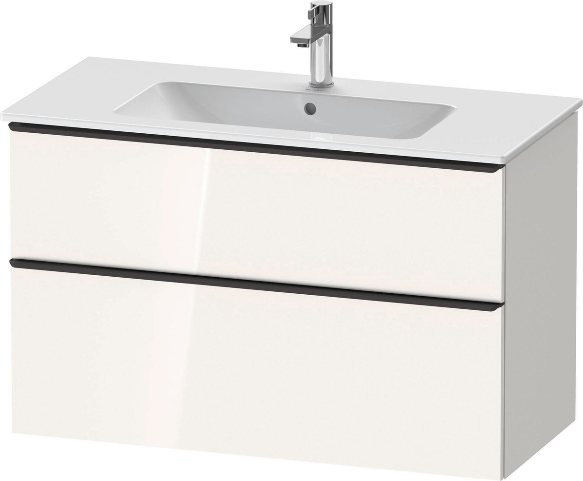 DURAVIT D-Neo Waschtischunterbau 1010 mm Eiche Schwarz mit Bronze Griff