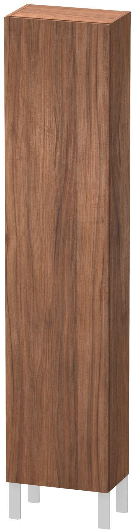 DURAVIT Hochschrank L-Cube 243x400x1760mm Nussbaum Dunkel, 1 Tür rechts, wandhängend