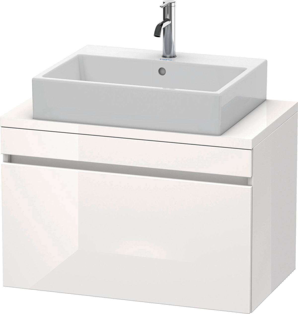 Duravit DuraStyle Waschtischunterbau 800 mm betongrau matt mit 1 Auszug und Soft-Close