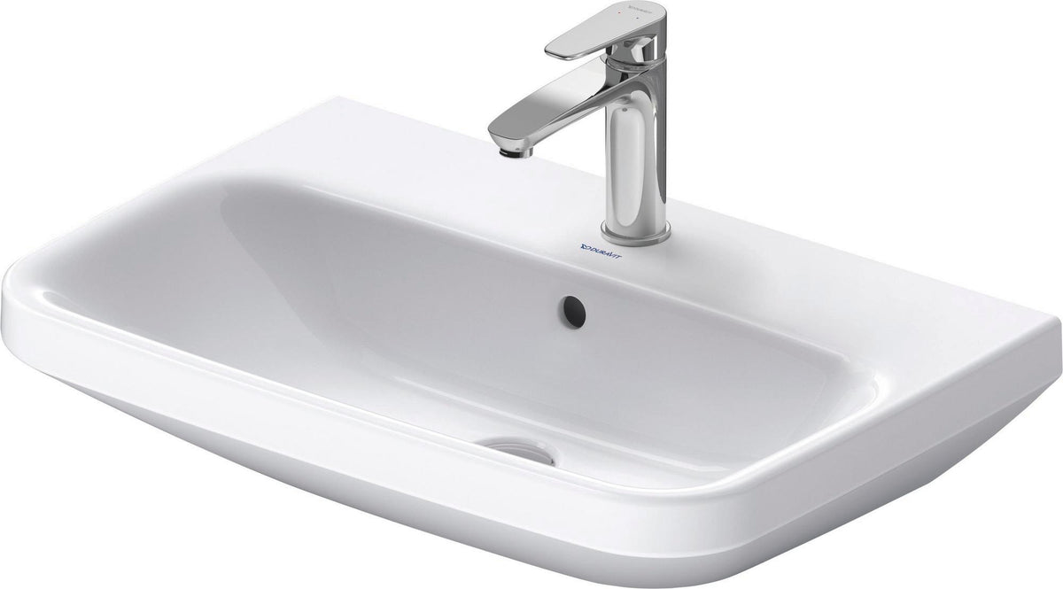 DURAVIT DuraStyle Waschtisch 650 mm mit Überlauf, 1 Hahnloch, wandhängend, weiß