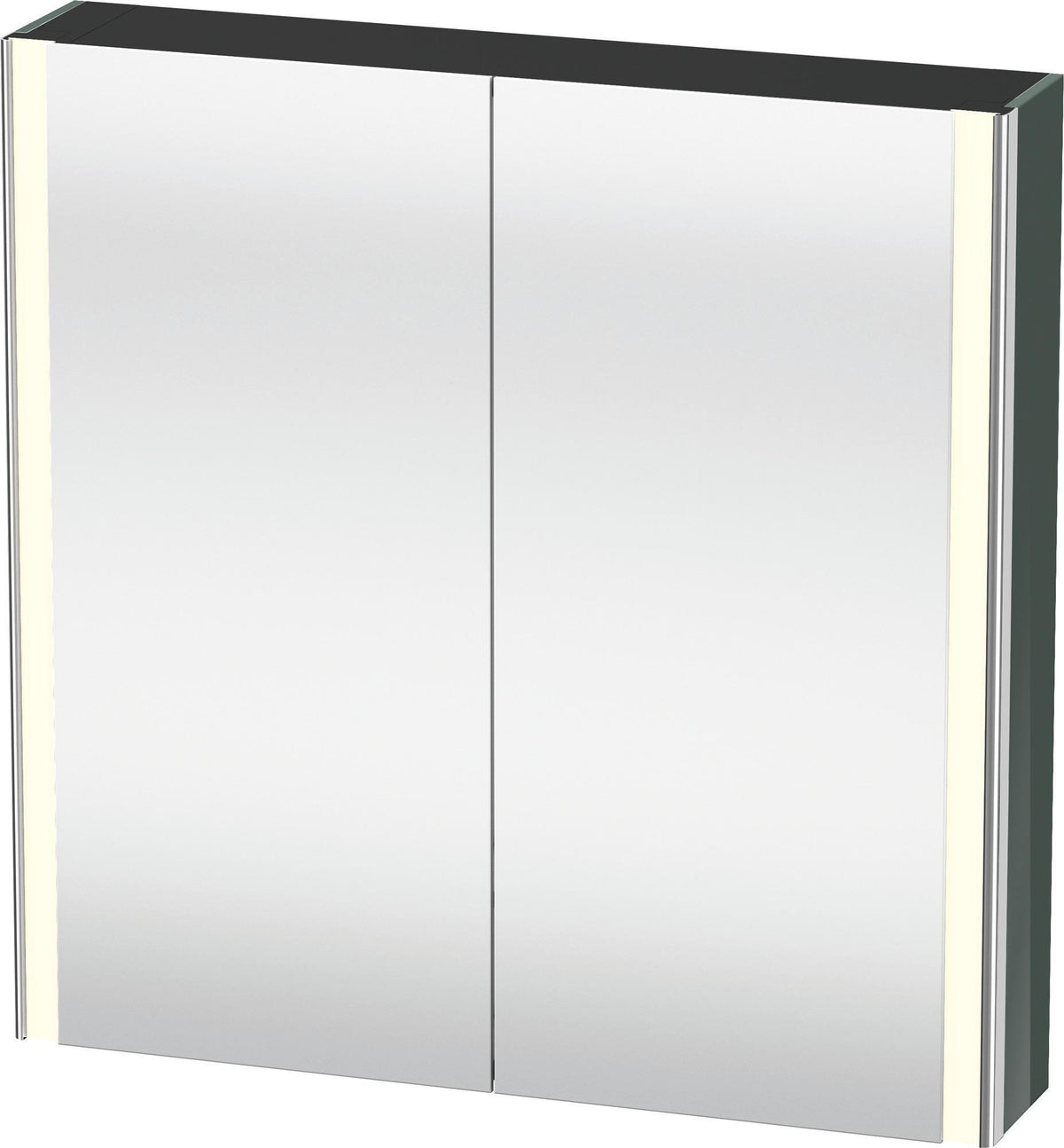 Duravit XSquare Spiegelschrank XS7112 Dolomite Grau 800 mm mit LED-Beleuchtung und Soft-Close