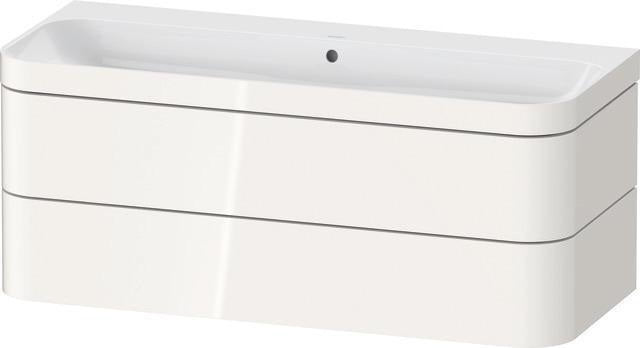Duravit Waschtischset Happy D.2 Plus 2 Schubkästen 1175 mm eiche hell taupe supermatt