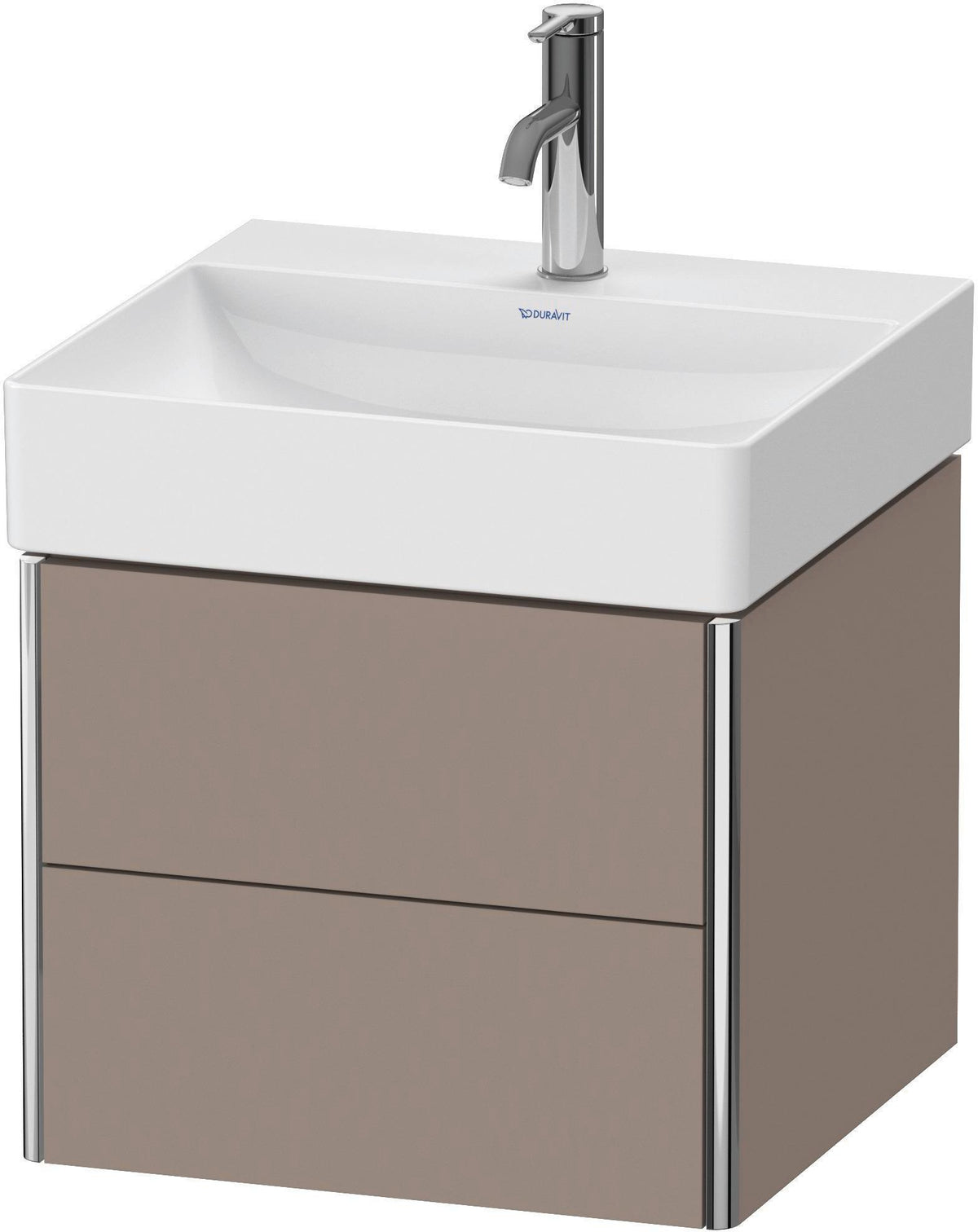 DURAVIT XSquare Waschtischunterbau wandhängend 484 mm, 2 Schubkästen, weiß matt, Tip-On