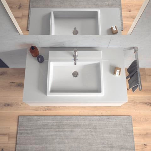 Duravit Vero Air Einbauwaschtisch 550 mm mit Überlauf und 1 Hahnloch – Weiß