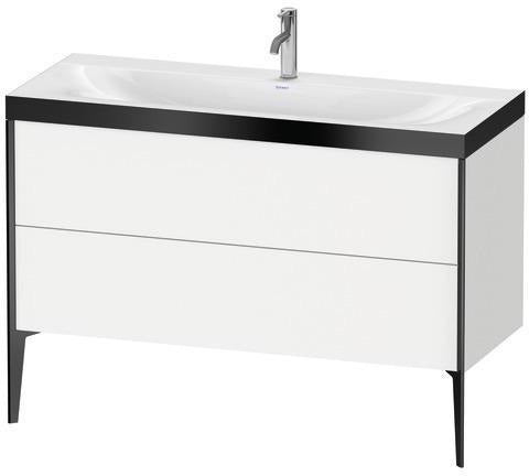 Duravit XViu Möbelwaschtisch-Set 1200 mm mit Unterschrank Nussbaum und Keramik-Waschtisch