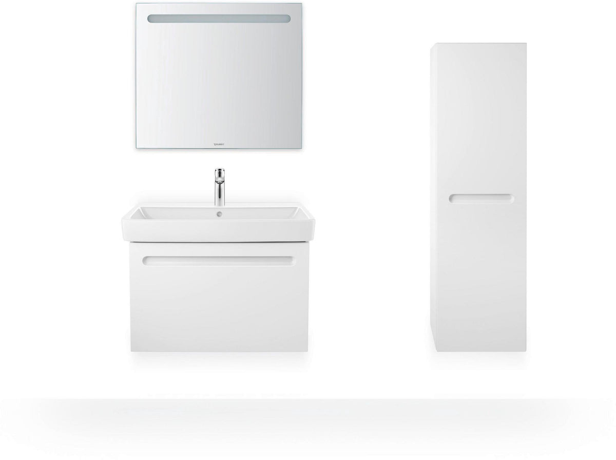 Duravit No.1 Möbelwaschtisch 550 mm weiß mit Überlauf und Hahnlochbank