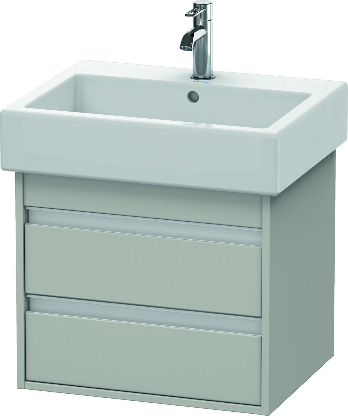 DURAVIT Ketho Waschtischunterbau wandhängend 550 mm, 2 Schubkästen, basalt matt