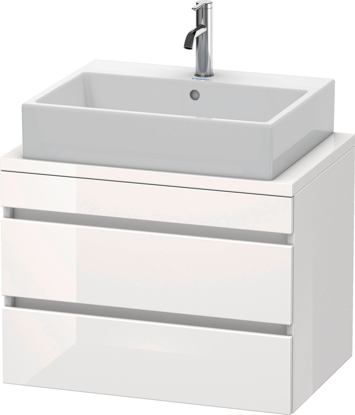 Duravit DuraStyle Konsolenwaschtischunterbau 700 mm Eiche Terra/Weiß Matt mit 2 Schubkästen