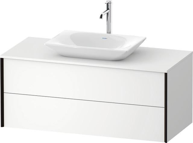 Duravit Waschtischunterbau XVIU 1200x550mm Champagner Matt S-Matt mit Konsolenplatte