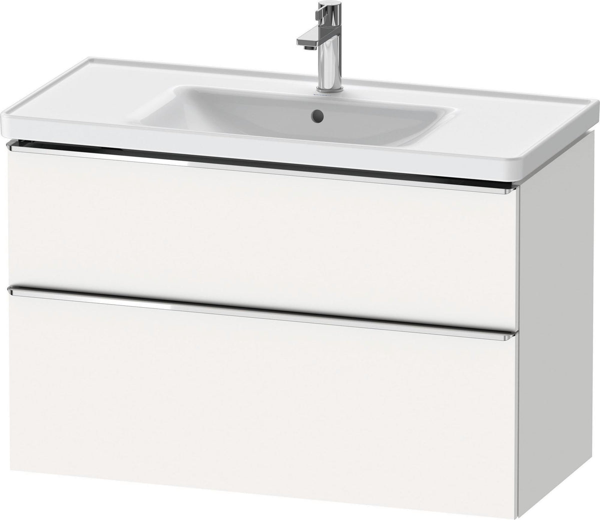 DURAVIT D-Neo Waschtischunterbau 984 mm betongrau matt mit Soft-Close und Bronze-Griff