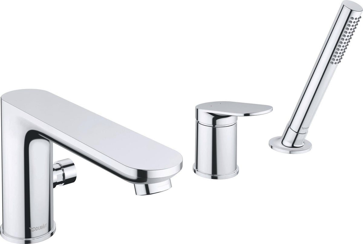 DURAVIT Wave 3-Loch Wannenarmatur mit Keramikmischsystem in Bronze Gebürstet