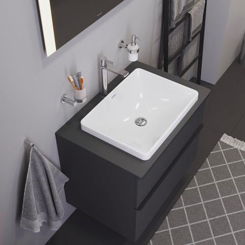 DURAVIT D-Neo Einbauwaschtisch 600 mm Weiß mit WonderGliss – ohne Überlauf & Hahnloch