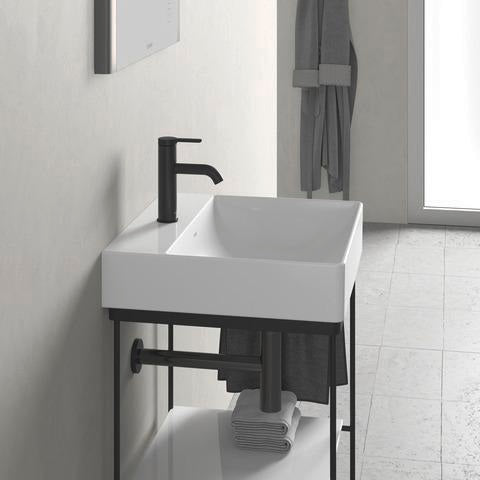 DURAVIT DuraSquare Waschtisch 500 mm weiß ohne Überlauf mit 1 Hahnloch für Möbelmontage