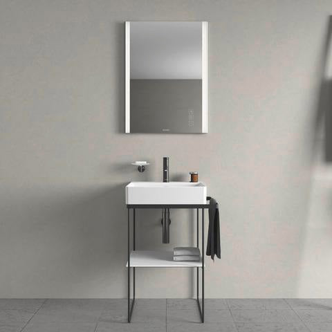 DURAVIT DuraSquare Waschtisch 500 mm weiß ohne Überlauf mit 1 Hahnloch für Möbelmontage