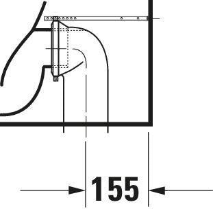 DURAVIT D-Neo Stand-Tiefspül-WC 650 mm rimless, weiß, Abgang Vario