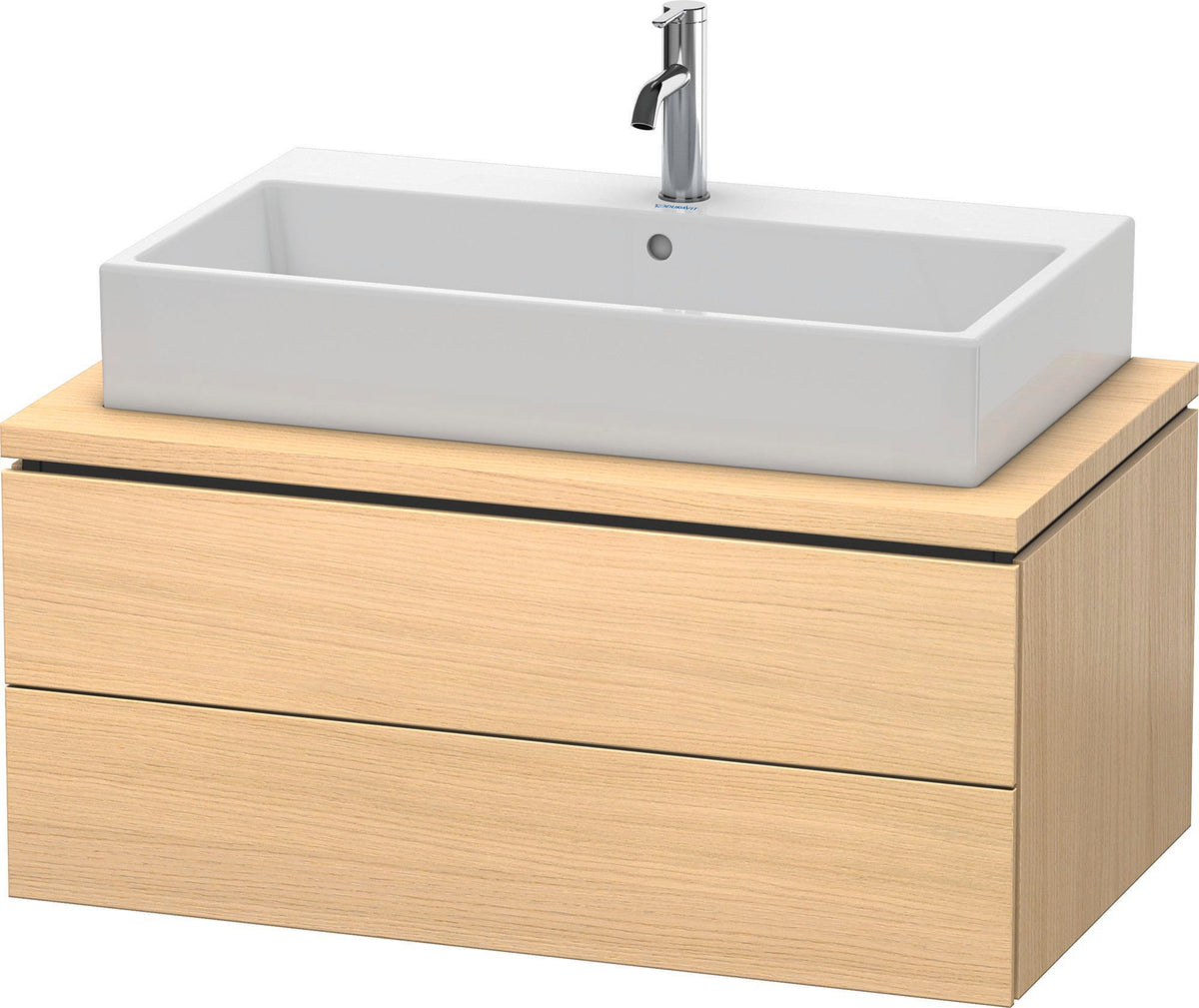 DURAVIT L-Cube Konsolenwaschtischunterbau 920 mm, 2 Schubkästen, Betongrau Matt, wandhängend
