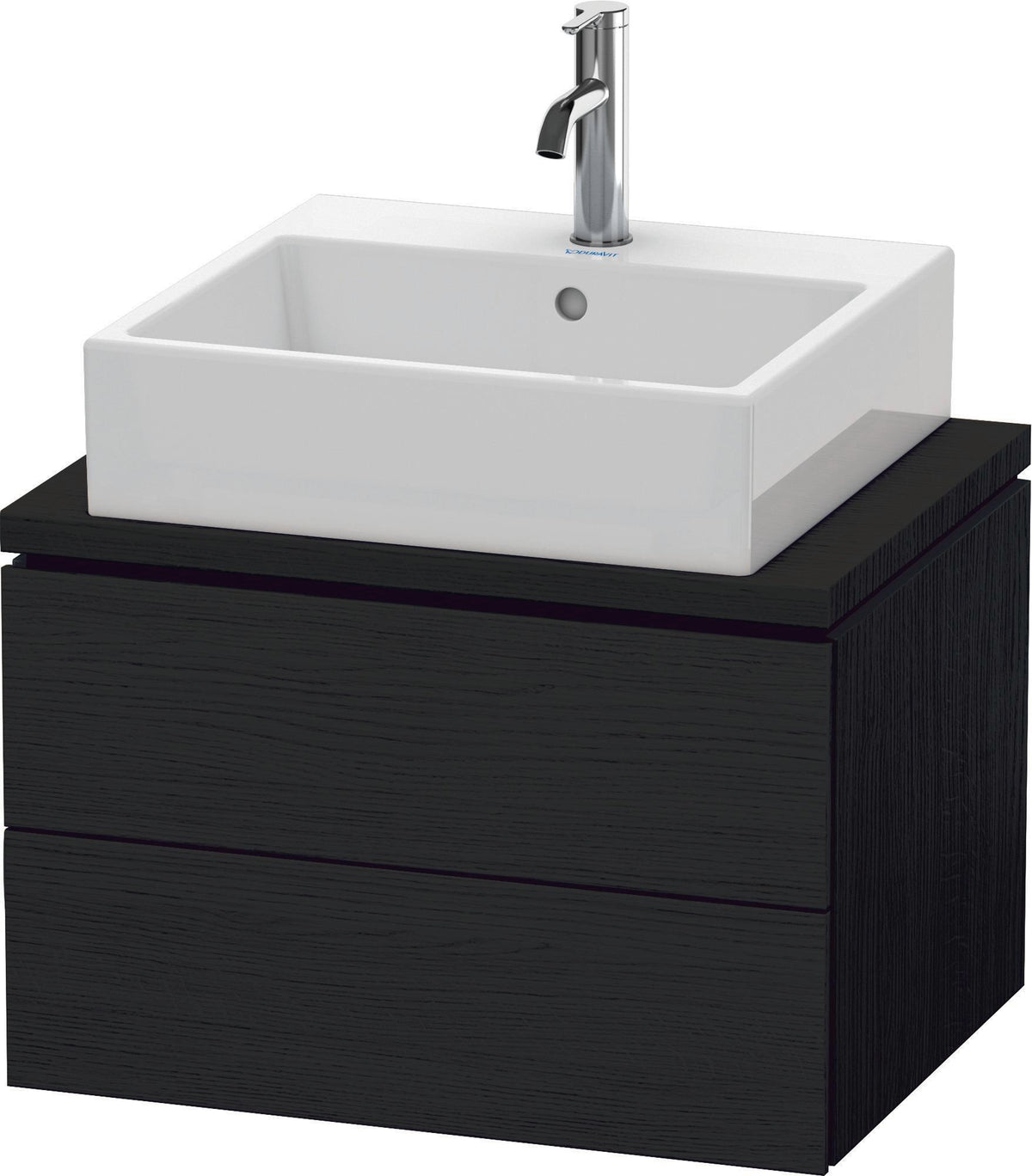 Duravit L-Cube Konsolenwaschtischunterbau 620 mm betongrau matt mit 2 Schubkästen und Tip-On-Technik