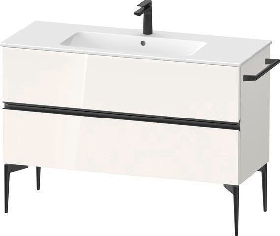 DURAVIT Sivida Waschtischunterbau 1210 mm Nussbaum mit 2 Schubkästen und Soft-Close