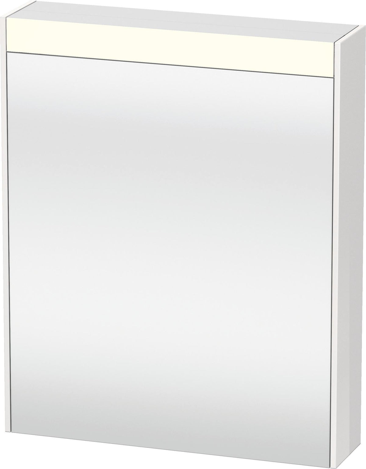 DURAVIT Brioso Spiegelschrank 620 mm graphit matt – 1 Tür links, LED-Beleuchtung, Steckdose