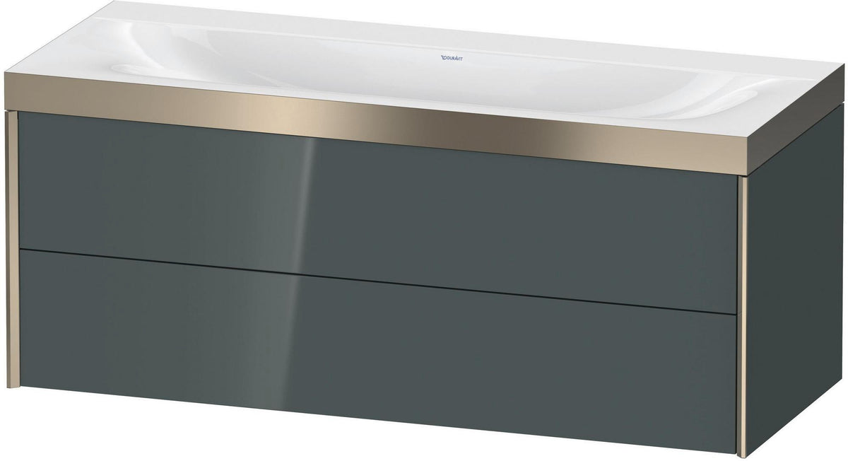 DURAVIT XViu c-bonded Waschtischunterbauset 1200 mm wandhängend mit 2 Schubkästen