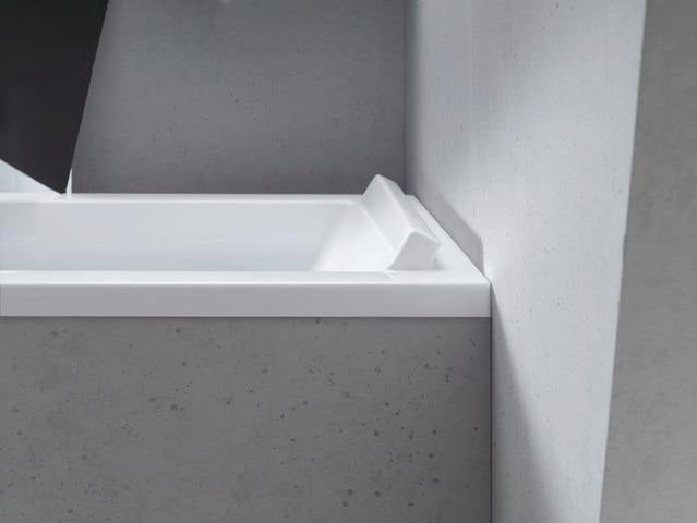 DURAVIT Starck Badewanne 1900x900 mm Einbau mit Mittelablauf, 2 Rückenschrägen, Weiß