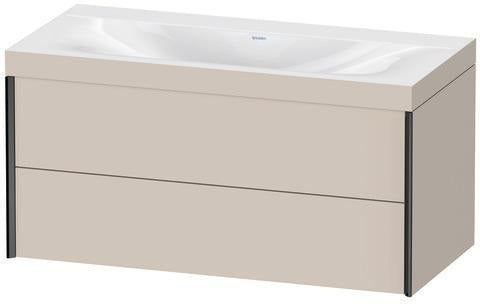 Duravit XViu Möbelwaschtischset 1000x480mm mit Viu Waschtisch und 2 Schubkästen