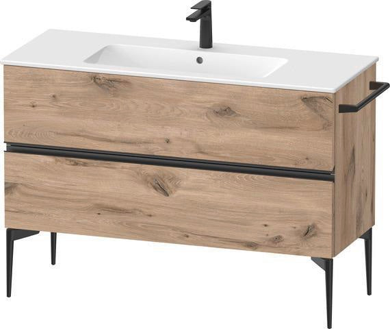DURAVIT Sivida Waschtischunterbau 1210 mm Nussbaum mit 2 Schubkästen und Soft-Close
