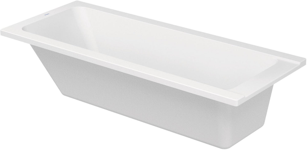DURAVIT D-Code Badewanne 1700x750 mm Einbau, Mittelablauf, 1 Rückenschräge, Weiß