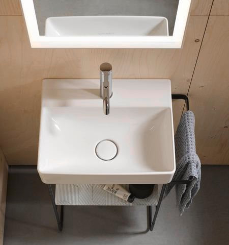 Duravit C.1 Einhebel-Waschtischmischer 91 mm Schwarz Matt – Ohne Zugstange