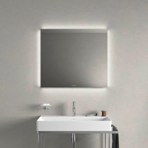 Duravit DuraSquare Metallkonsole höhenverstellbar mit Handtuchhalter links/rechts, chrom