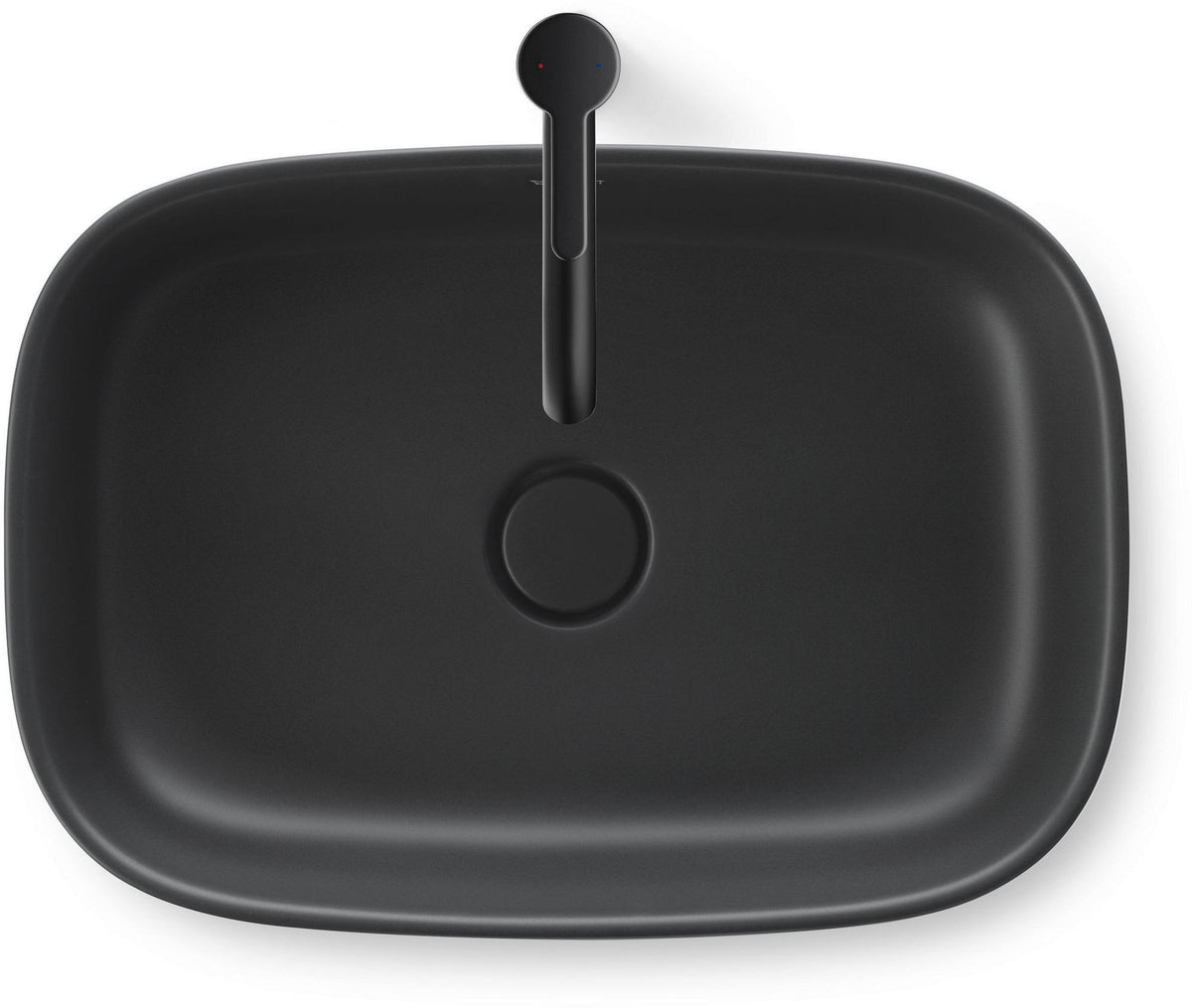 Duravit C.1 Einhebel-Waschtischmischer XL 166 mm mit Zugstange, Schwarz Matt