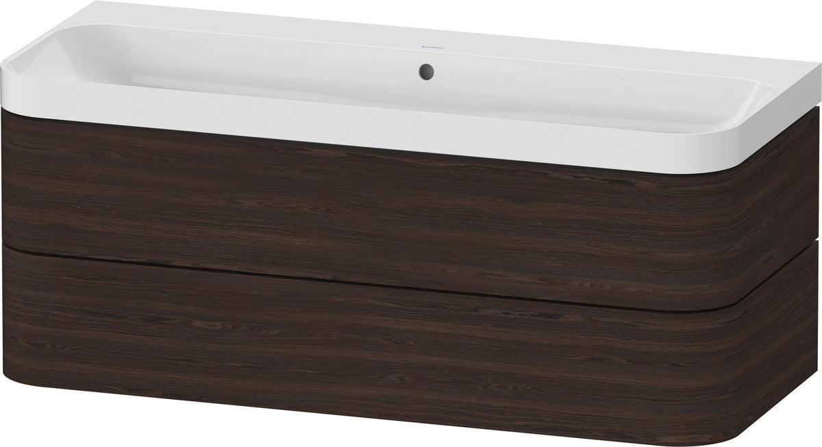 Duravit Happy D.2 Waschtischset 1175 mm wandhängend mit Tip-on Technik und Soft-Close