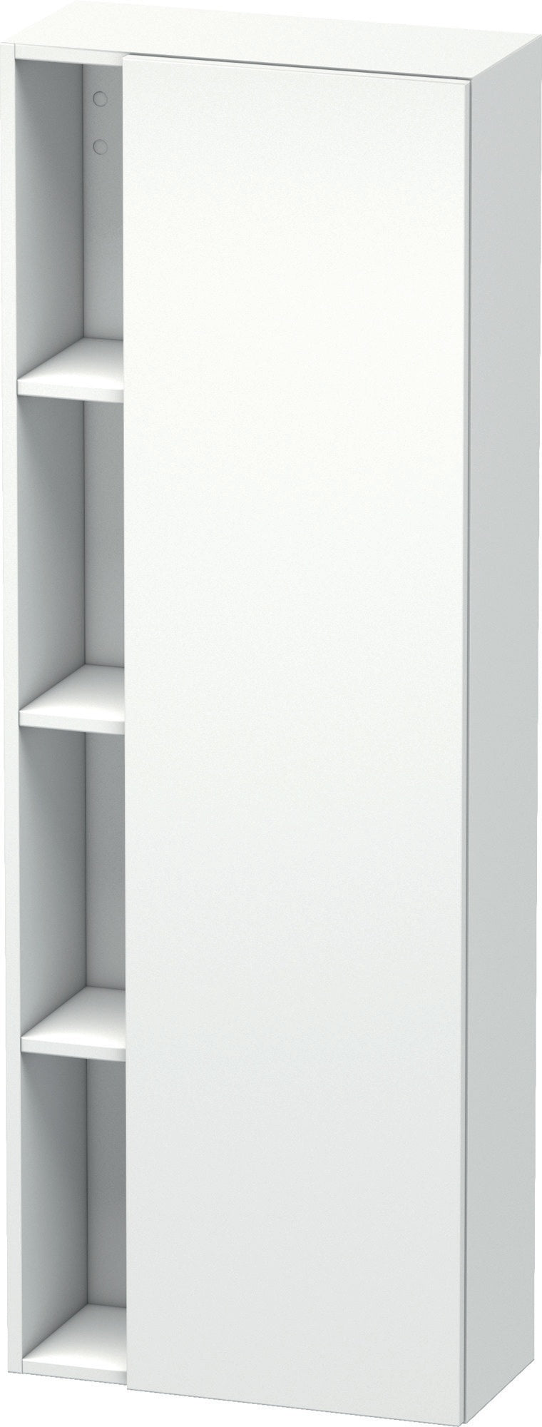 DURAVIT DuraStyle Hochschrank 1400 mm, 1 Tür links, weiß matt – wandhängend mit Soft-Close