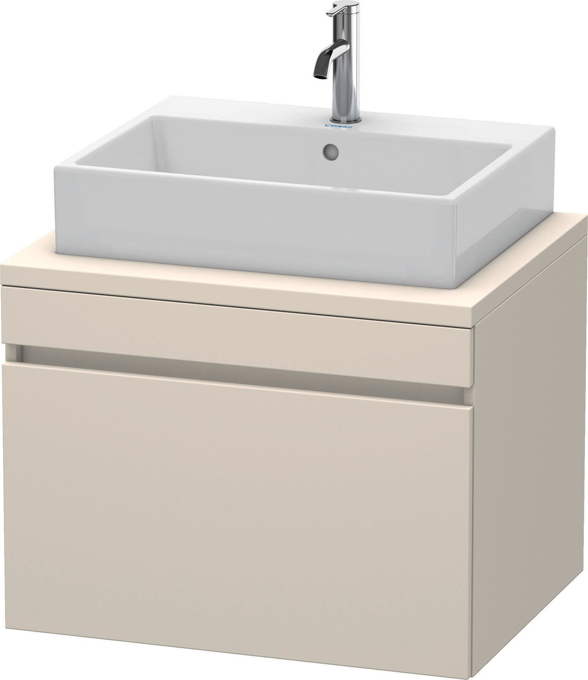 Duravit DuraStyle Konsolenwaschtischunterbau 700 mm betongrau matt mit 1 Auszug und Soft-Close