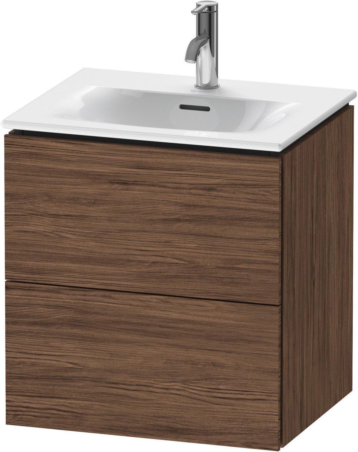 DURAVIT L-Cube Waschtischunterbau 520 mm weiß matt – 2 Schubkästen, wandhängend